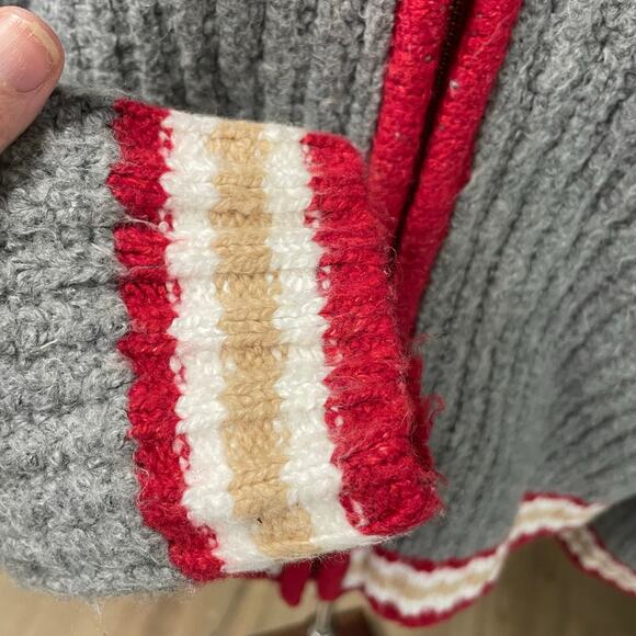 American Eagle Full Zip Sweater Size Medium Preppy Academia Varsity Y2K Retro - Picture 3 of 6